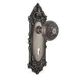 Victorian Plate with Decorative Keyhole and Egg & Dart Door Knob