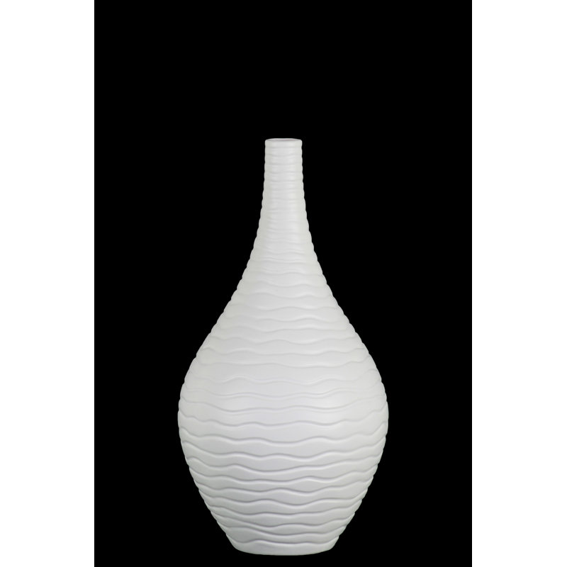 Vase de table bouteille en céramique Guinan, H 12,5 po x l 6,25 po x P 6,25 po