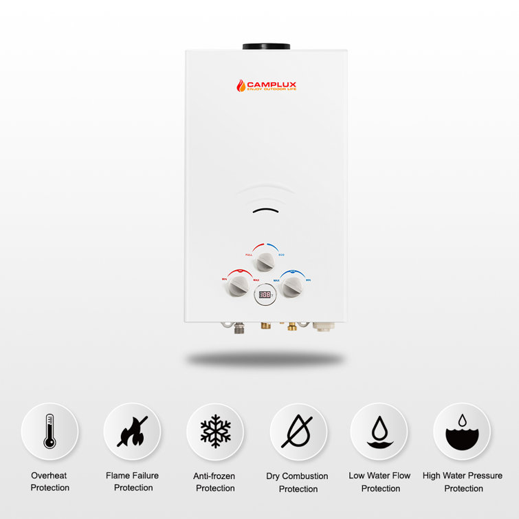 Camplux Outdoor Portable Propane Tankless Water Heater, BW264 
