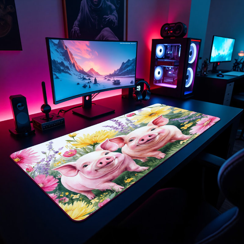 Polyester Desk Pad, 14.4x12.1