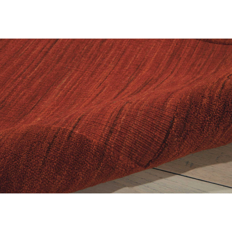 Ripple Wool Area Rug in Barn, Rectangle 5'6" x 7'5"