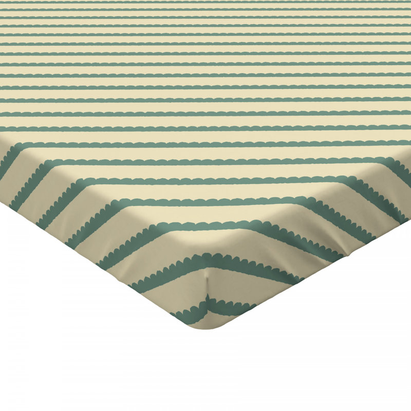 Microfiber Striped Fitted Sheet, Queen Fitted Sheet