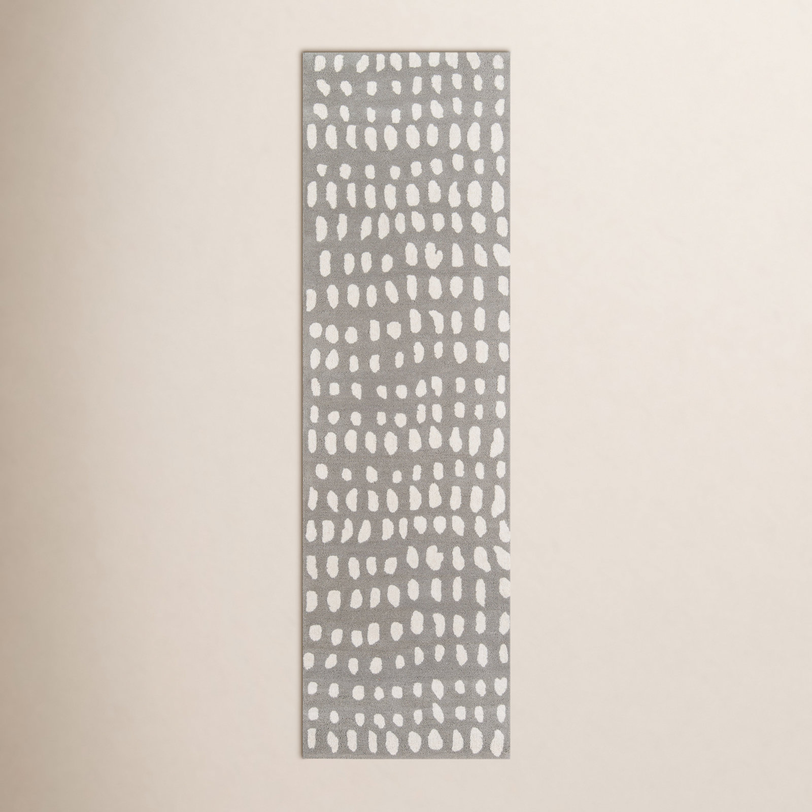 Pacchi Gray Hand-Tufted Abstract Rug, Runner 2'3" x 8'