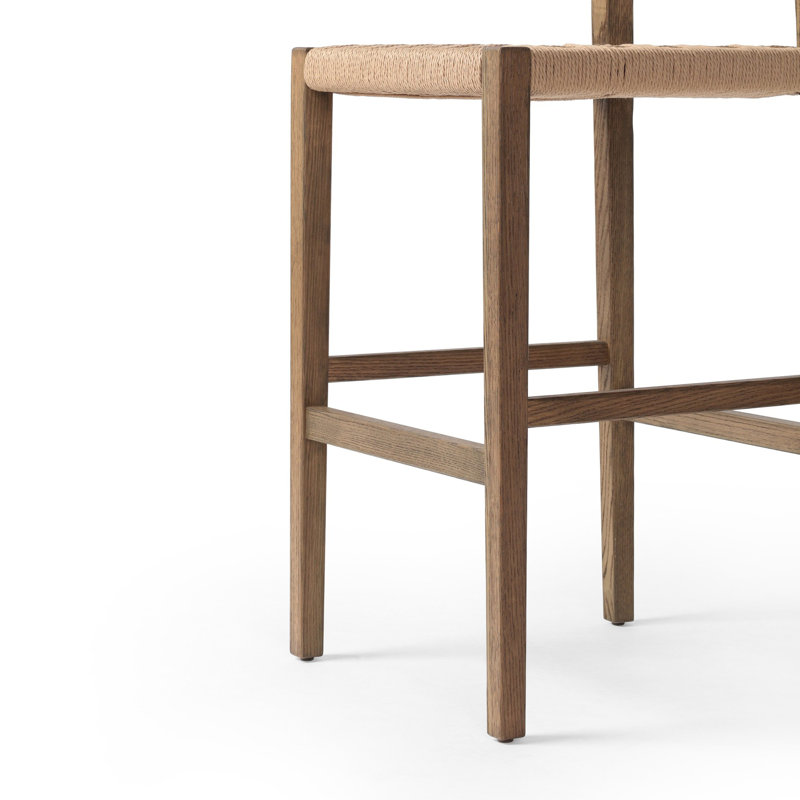 Hamlin Double Twisted Paper Cord Counter Stool, Bar Stool (30" Seat Height)