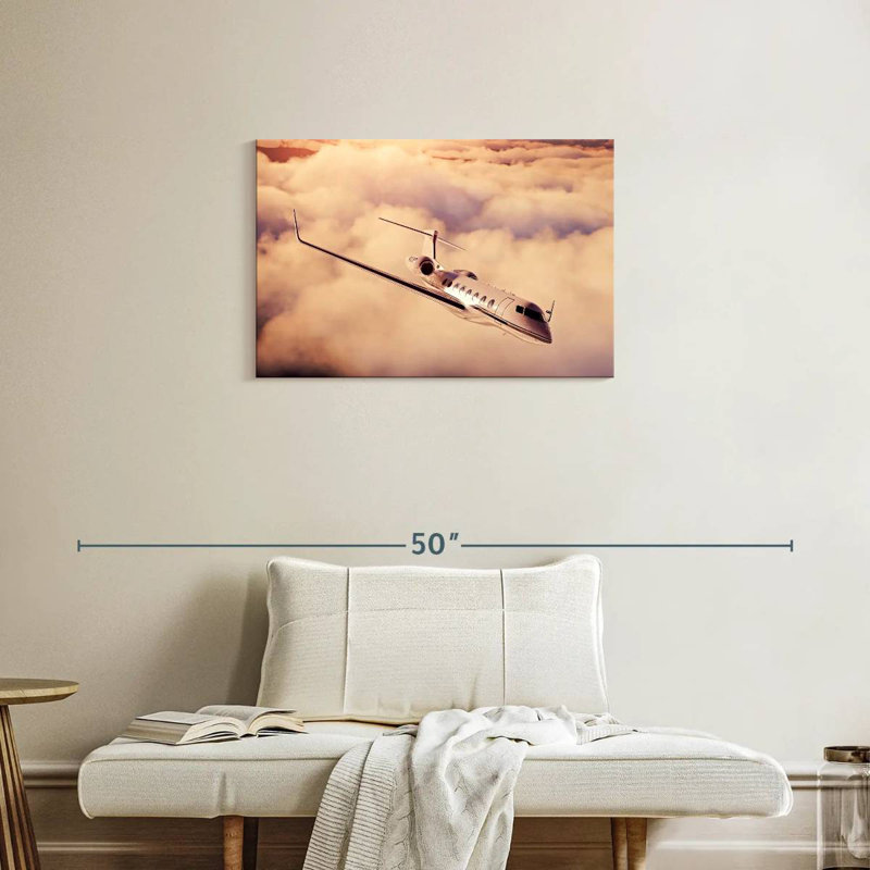 Mehar Luxury Private Jet, 20" H x 30" W