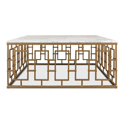 Brass Gate Solid Wood Coffee Table