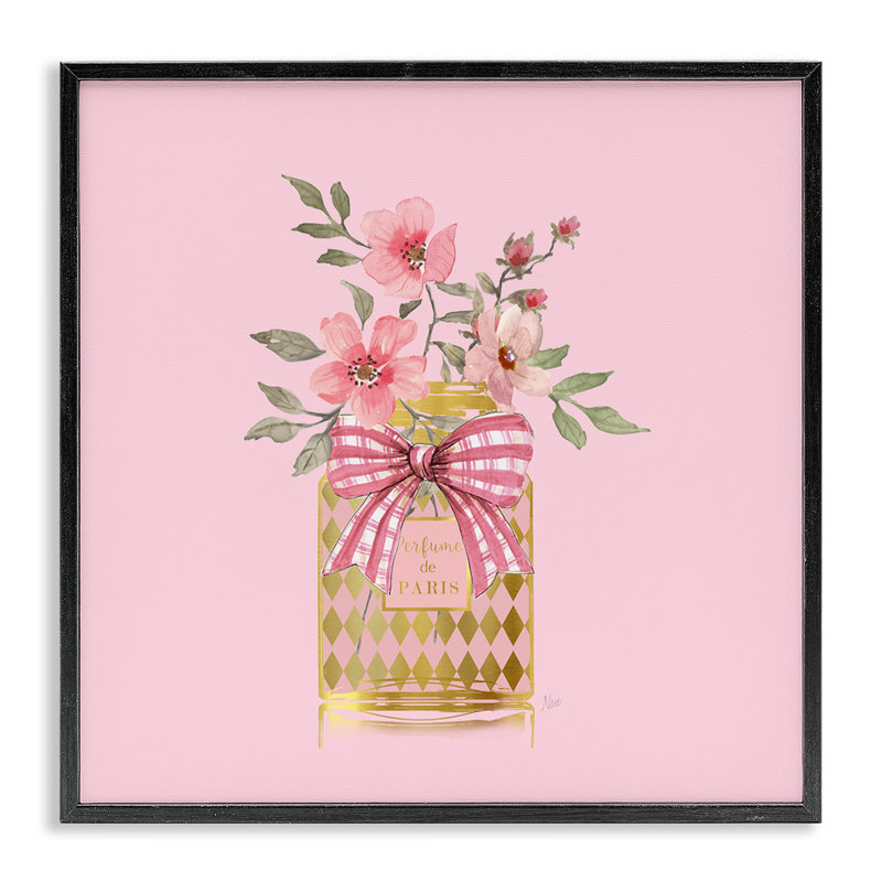  «Perfume Bouquet Florals», art de la giclée encadrée par Nan, Giclée encadrée noir minuit, H 12 po x l 12 po