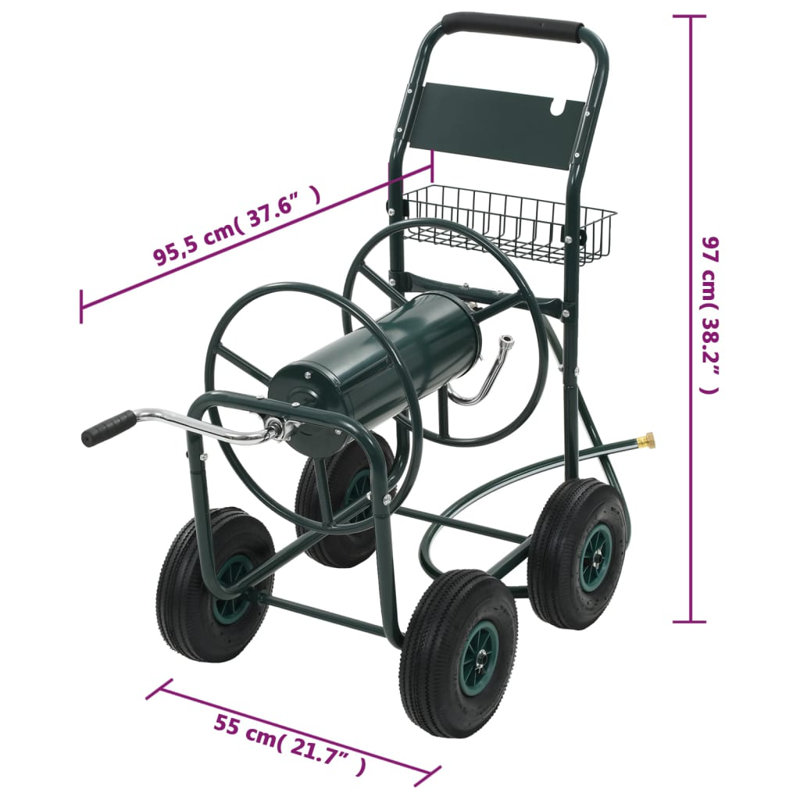Steel Cart Hose Reel