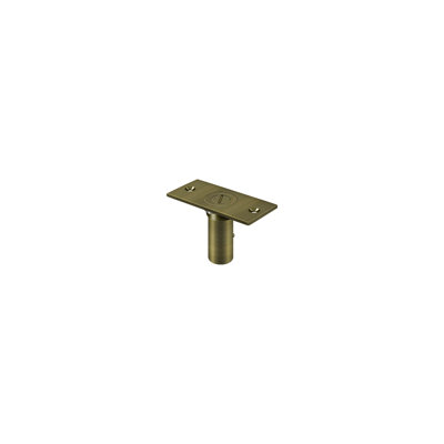 Deltana SPDP35SU5 Dust Proof Strike 3-1/2" x 1-5/8" w/Safety Lock in Antique Brass