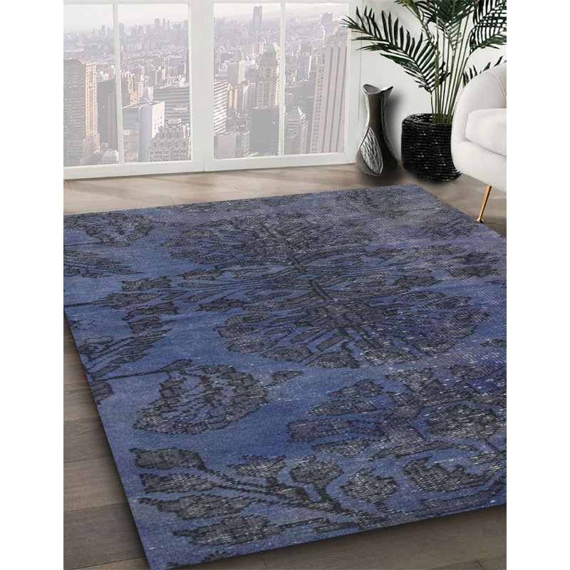 Tapis abstrait moderne 2449, Carré 7 pi