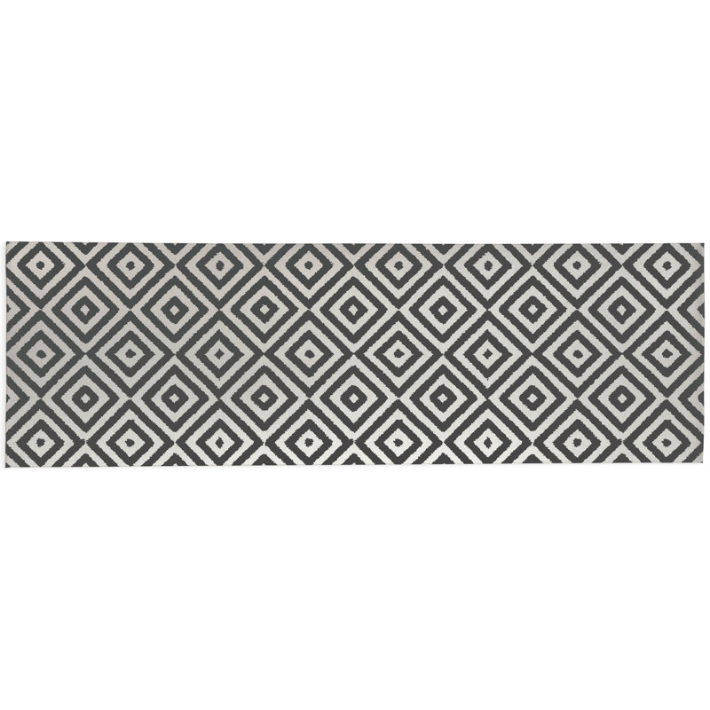 Tapis d'extérieur antidérapant Ikat Eye, Tapis de couloir 2 pi 6 po x 8 pi