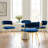 Christan 4 Piece Tufted Velvet Curved Weaved Back with Metal Legs Side Dining Chair Set-49230374
