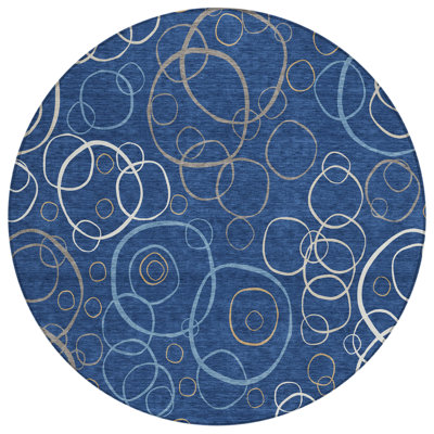 Machine Washable Indoor/Outdoor Kugler ACN2408 Geometric Rug