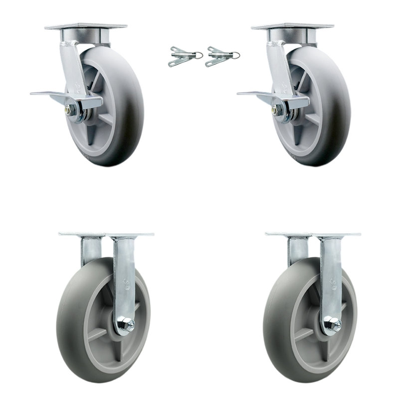 Kingpinless Thermoplastic Caster
