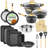 Nutrichef 22-Piece Maroon Marble Non-Stick Cookware And Bakeware Set - Professional Home Kitchen Collection With Multi-Sized Pots, Pans, And Heat-Resistant Tools-99346895