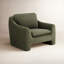 Fauteuil moderne rembourré Elodie-110870325