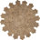 Tapis beige en jute tressé à la main Aiesha