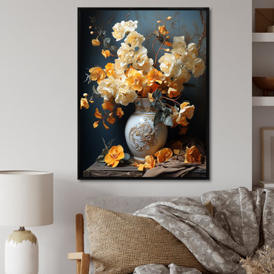 Luxueux orchidée jaune doré renversé II