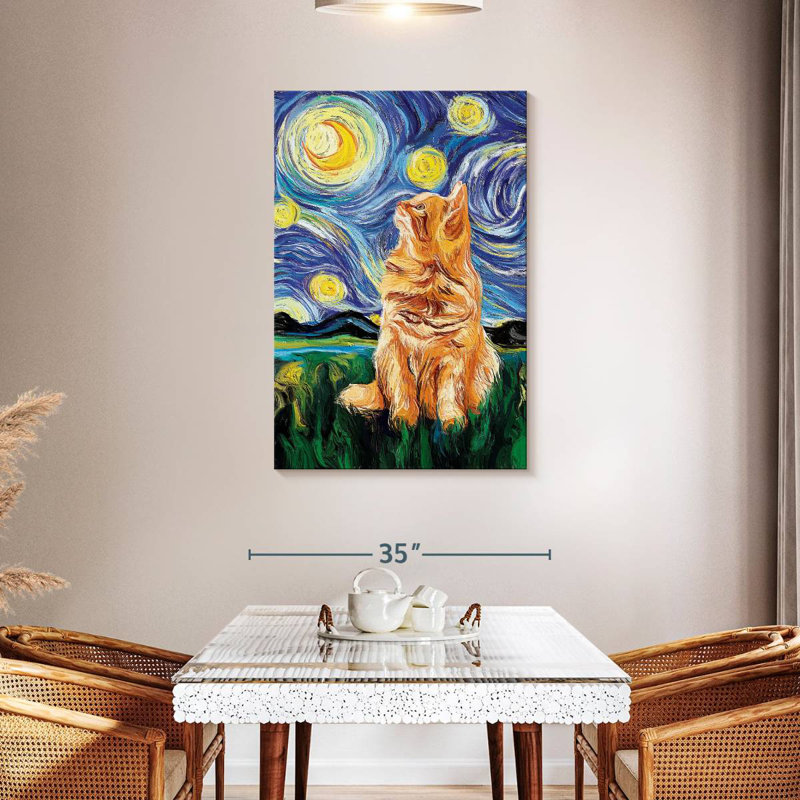 Brampt, chat impressionniste, H 45 po x l 30 po
