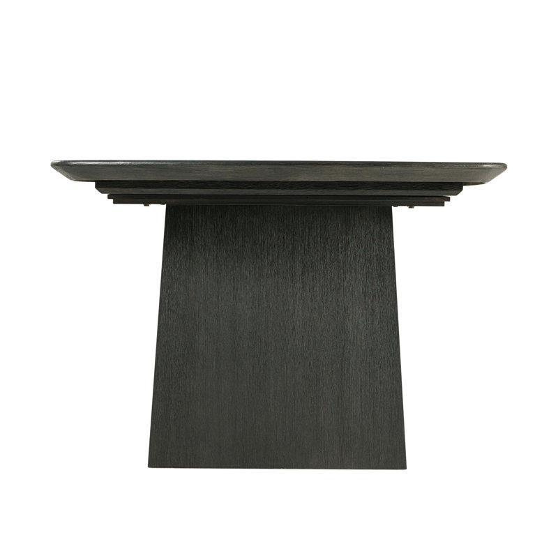 Repose Solid Oak Dining Table, Charcoal Oak