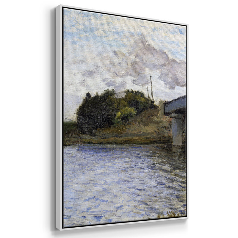 Monet, reproduction sur toile 3 pièces, H 24 po x l 48 po x P 2 po, Blanc