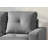 Sandusky Modular Loveseat in Gray Faux Leather