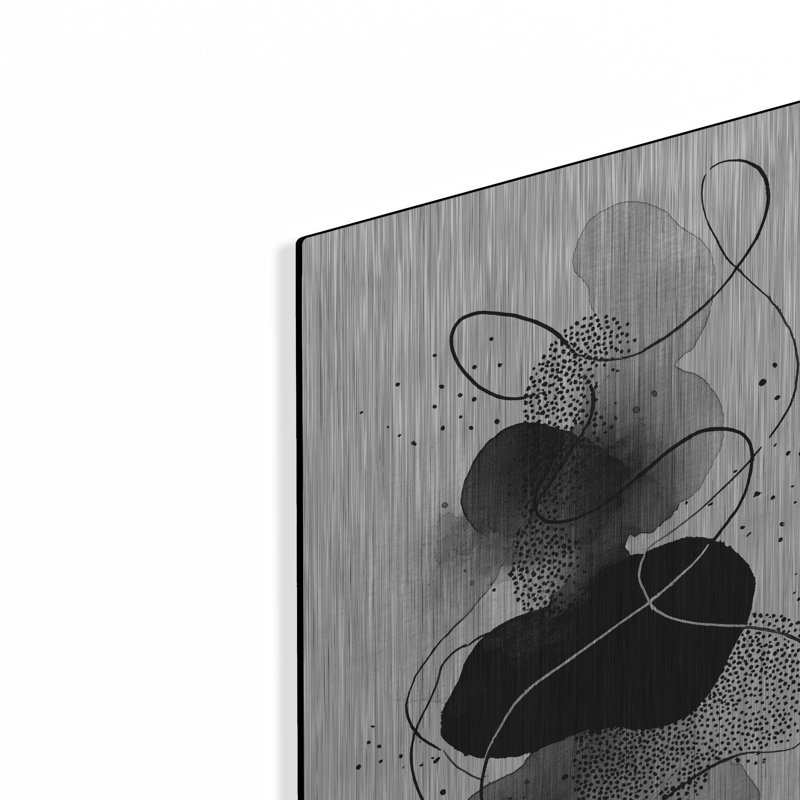  «Black and White Tango» par Rich Monet, art mural en métal, 16 po x 24 po, H 24 po x l 16 po