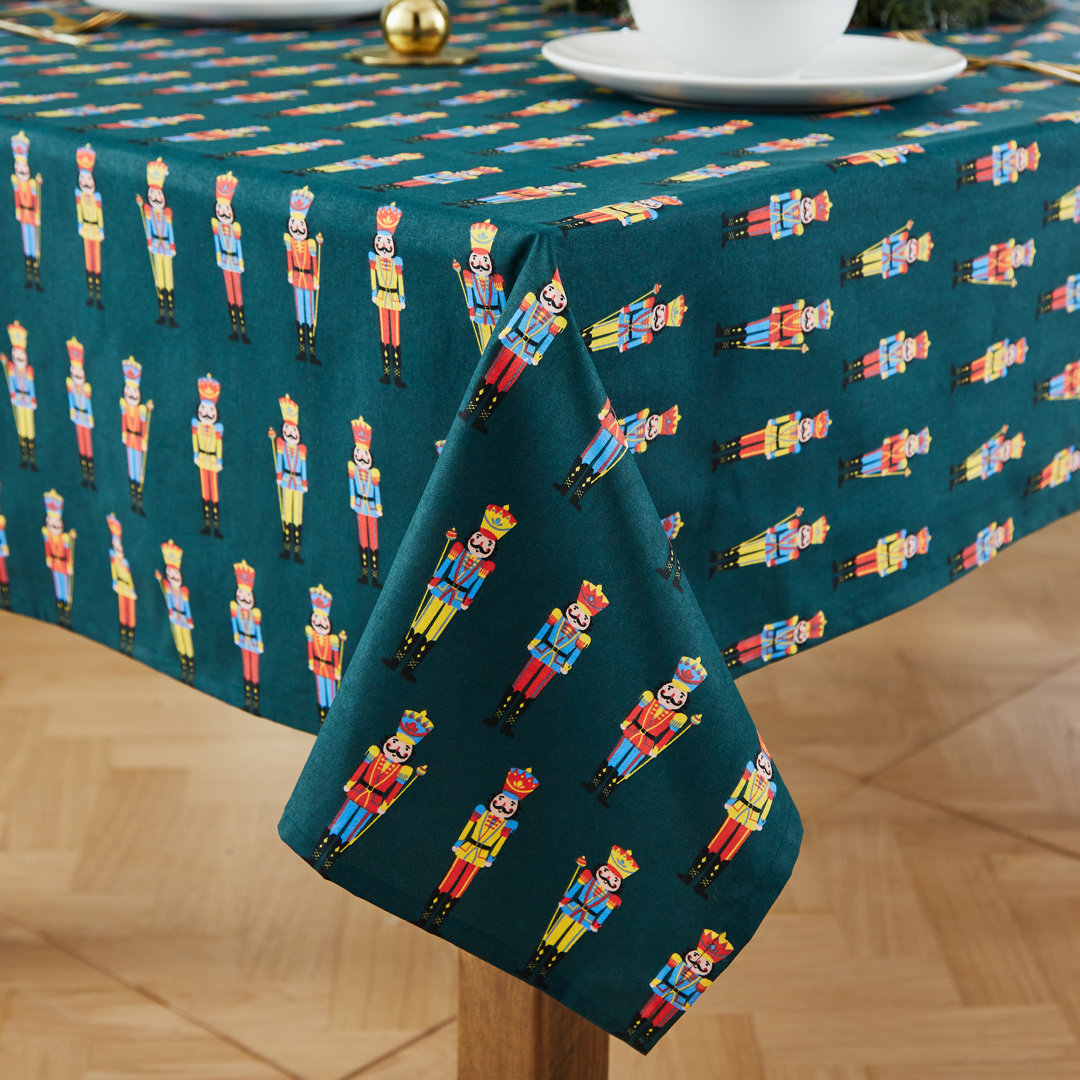 Christmas Nutcracker Cotton Table Cloth