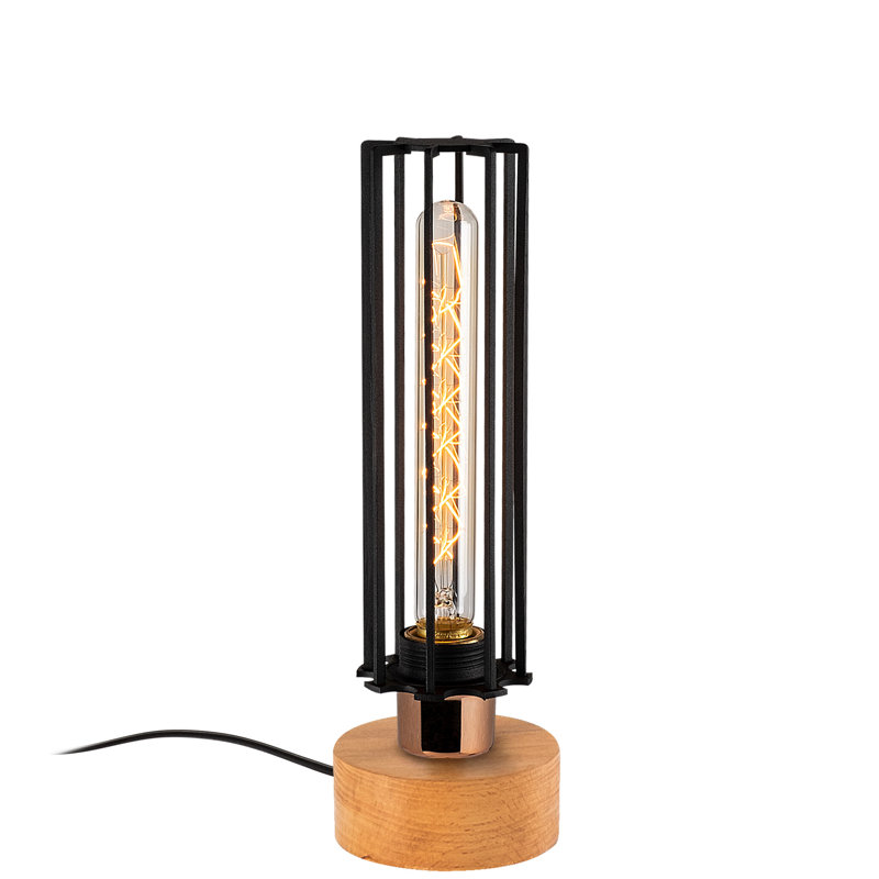 Lampe de table brune 10,63 "Jolyon, H 12,6 po x l 3,94 po x P 3,94 po