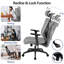 Ergonomic Office Chair with Adjustable Headrest, Armrest and Lumbar Support-610342975
