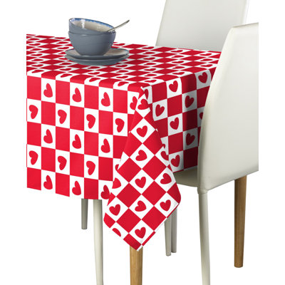 Emmanuel Checkmate Hearts Milliken Signature Tablecloth