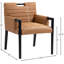 Chaise de salle à manger en cuir Aimee-1547461731-1547461757