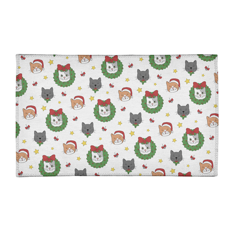 Tapis vert/rouge/gris zone fait main, Rectangle 2 pi x 3 pi