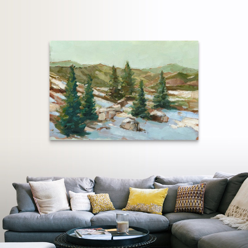 «Spring Thaw I» par Ethan Harper - reproduction d'art sur toile, H 40 po x l 60 po x P 1,25 po, Toile tendue