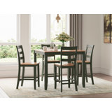 Malkin Counter Height Dining Table And 4 Barstools, Set Of 5