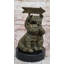 Adorable statue d'ourson de bienvenue - finition bronze