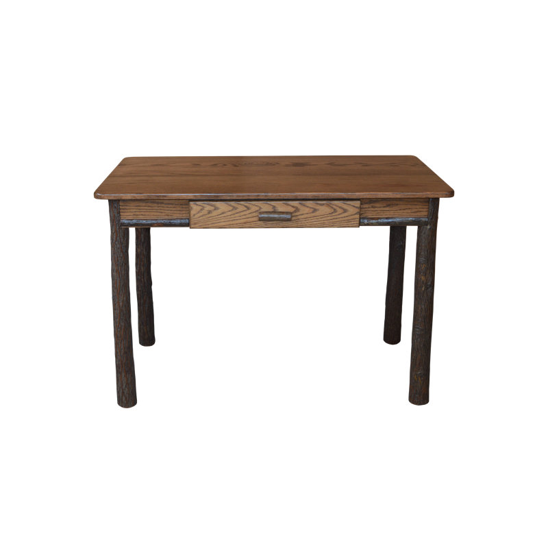 Adriah Solid Wood Solid Wood Writing Desk, Walnut