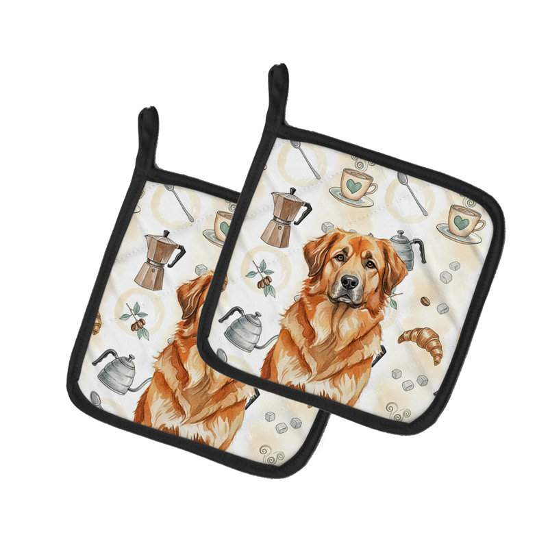 Paire de porte-cafetières Red Leonberger