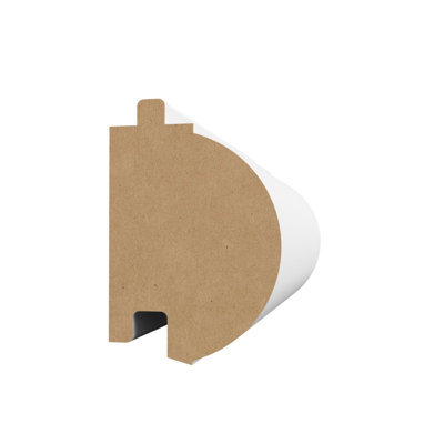 Panneau mural en MDF apprêté Interbois blanc DAME UNik (2 pièces / paquet) 3/4 po x 1-1 / 8 po x 96 po