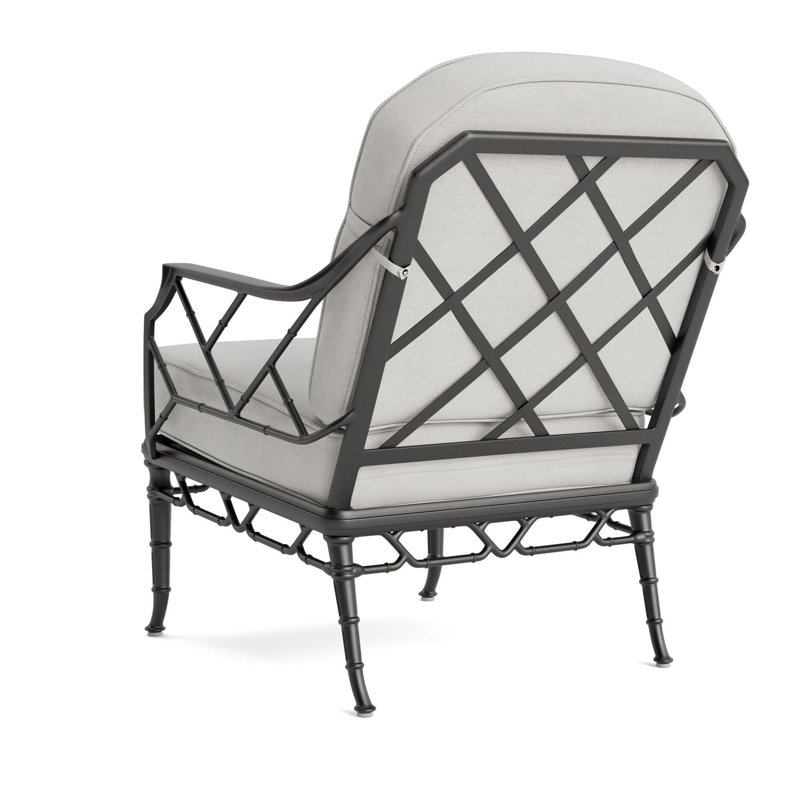 Calcutta Outdoor Lounge Chair, Fusion Dove, Textured Pewter