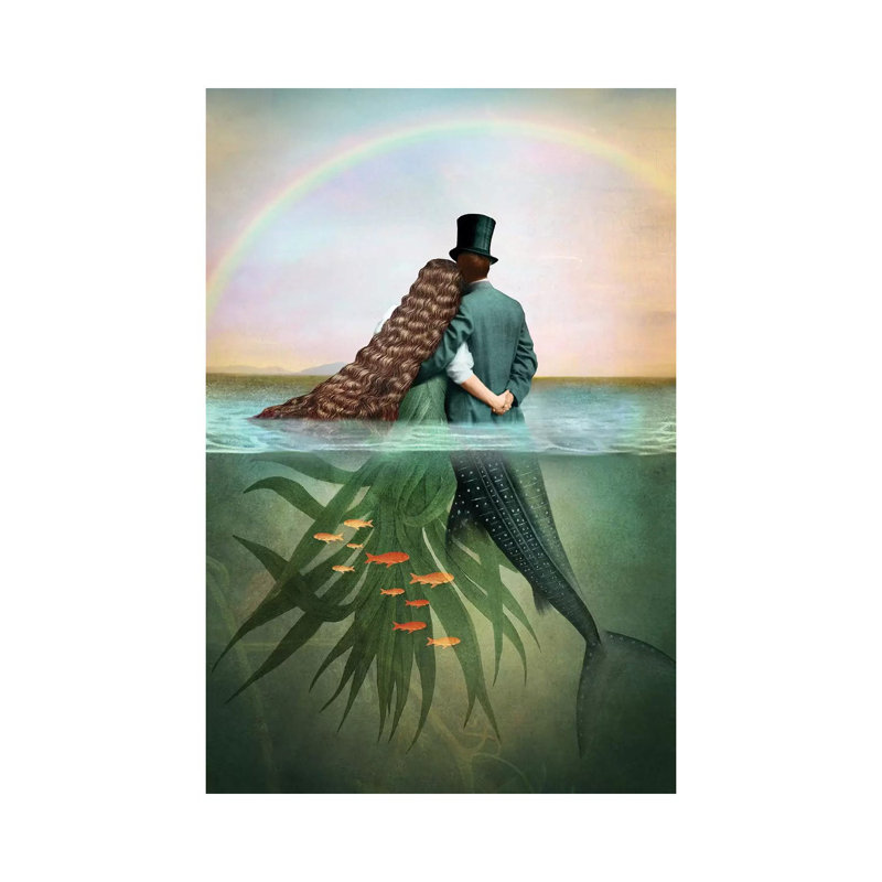 «Of Cups» par Catrin Welz-Stein - impression d'art graphique, H 26 po x l 18 po x 1,5 po, Toile tendue, Pas de tapis