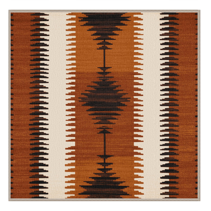  Tapis blanc lavable à rayures Sienna, Rectangulaire 2 pi x 3 pi