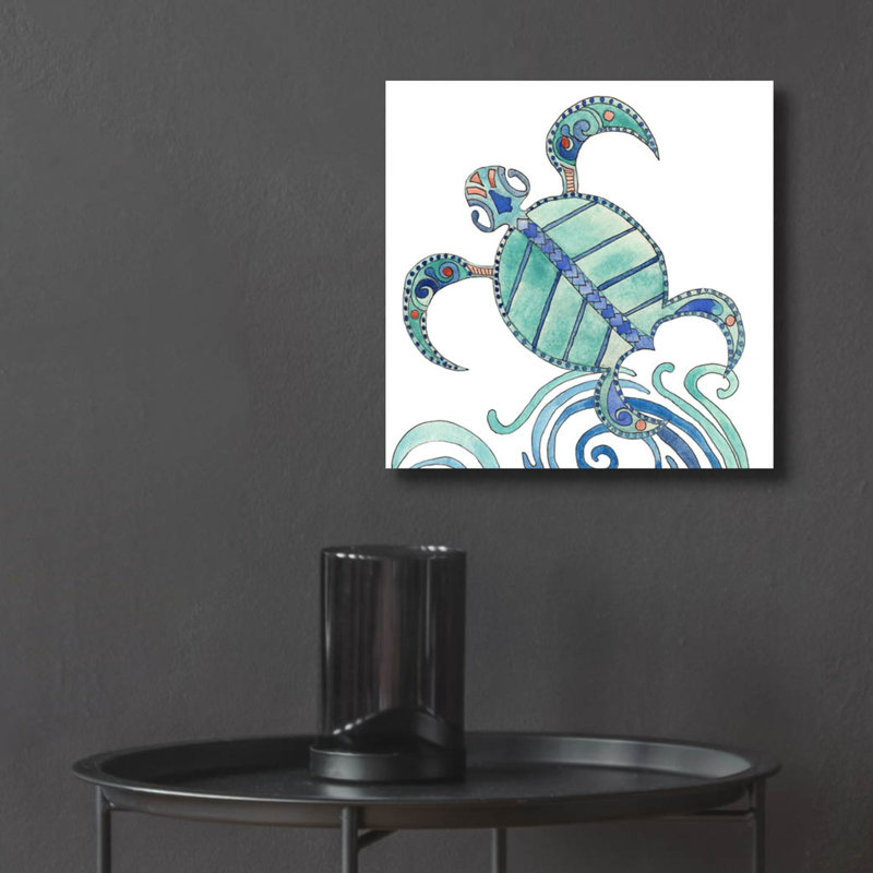 «Undersea Luau 3» par Alicia Ludwig, art mural en verre acrylique, H 12 po x l 12 po x P 0,13 po