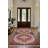 Marisol Burgundy Beige Oriental Machine Printed Cotton Polyester Area Rug-666416220