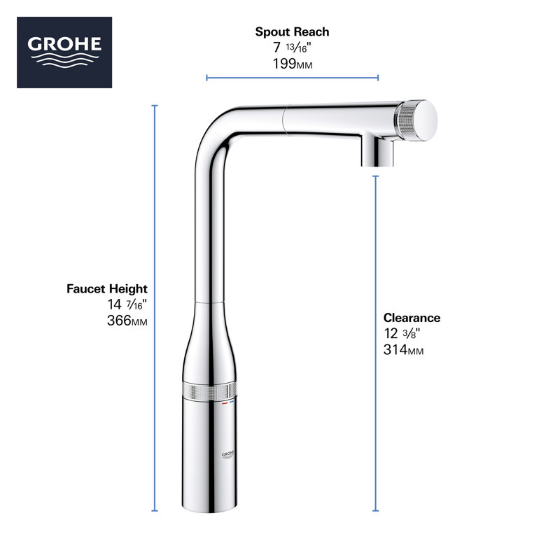 Essence New Pull Out Touch Bar Faucet, Super Steel