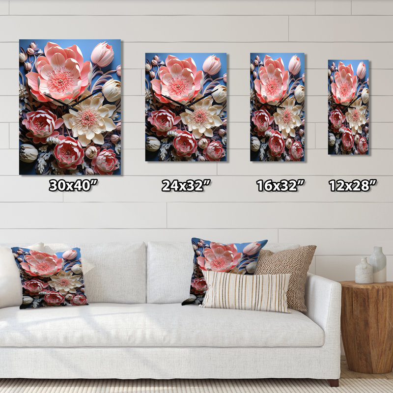 Horloge murale Harpi - Tulipes, Grand