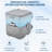 5.3 Gallon Portable Toilet for Camping, with Carry Bag & Detachable Tank, Ideal for Boat, Truck & RV Use, Beige-130373487