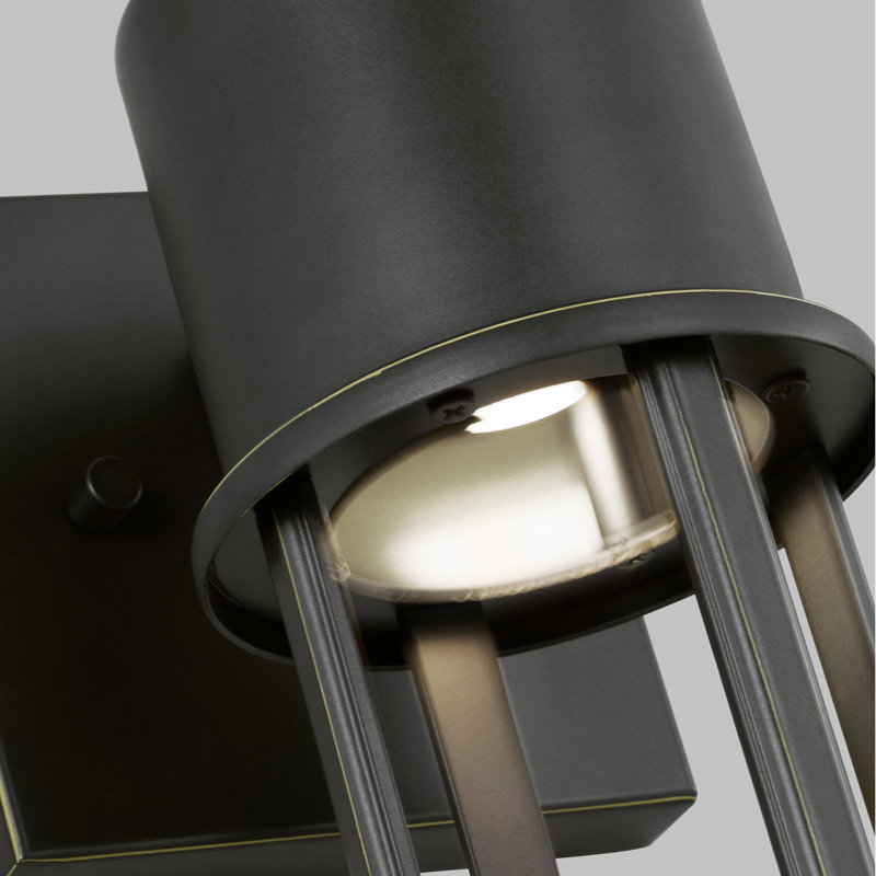 LED Outdoor Wall Light, Antique Bronze, 12.88" H x 5" W x 5" D