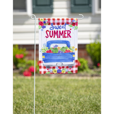Drapeau de jardin en polyester 18 x 13 po John-Rhys