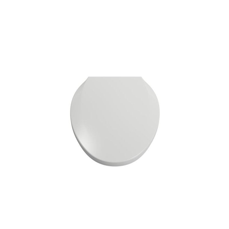 Milano Elongated Toilet Seat and Lid, Matte White